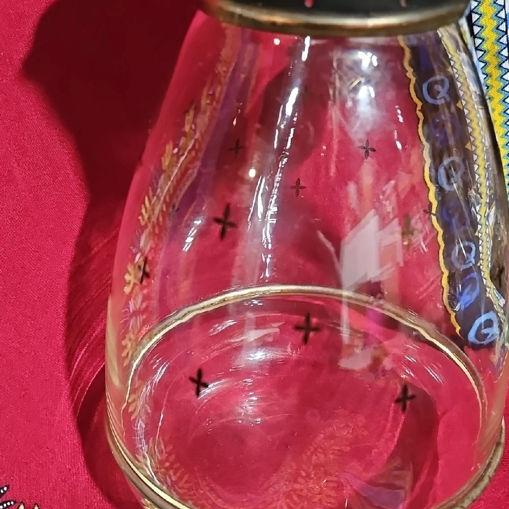MCM Pyrex Silex Starlight Atomic Starburst Pattern Glass Coffee Carafe